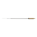 Gozney Balance Turning Peel, side profile showing the thin blade and wooden grip