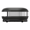 Off Black Gozney Arc XL pizza oven in side profile with stainless steel side panel.