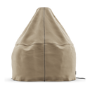 Rear view of a beige Gozney Dome Gen 2 cover with a full-height central zip.