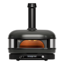 Gozney Dome Gen 2 in Off Black from the front, lit