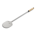 Gozney Utility Turning Peel with a round metal blade, long steel shaft and wooden handle.