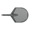 Gozney Venture Placement Peel, top view showing the perforated blade and short handle