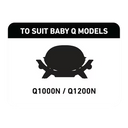 Baby Q Half Hotplate